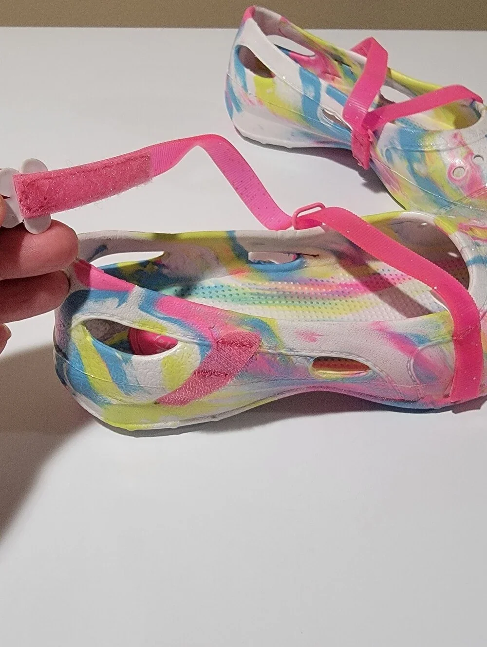 Place Girl's Mary Jane Clog Multicolor Slip-on Shoes Size 3